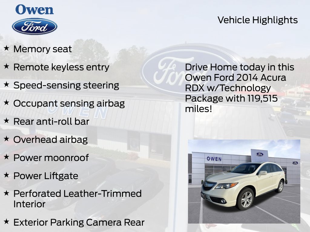 Used 2014 Acura RDX w/ Technology Package AWD/4WD image 7