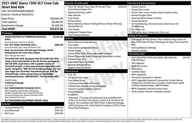 Used 2021 GMC Sierra 1500 SLT AWD/4WD image 29