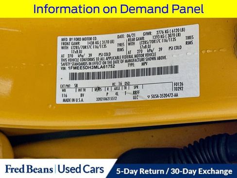 Certified 2021 Ford Bronco Badlands image 36