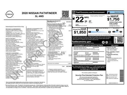 Used 2020 Nissan Pathfinder SL image 40