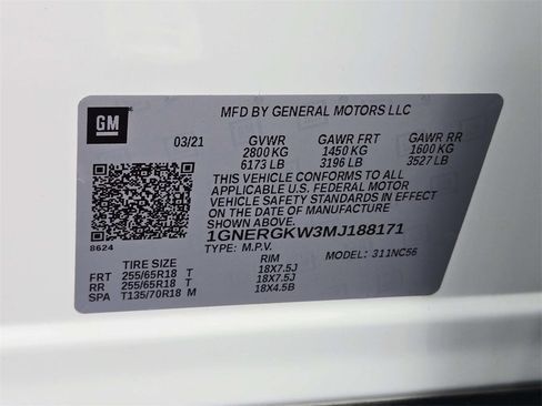 Used 2021 Chevrolet Traverse LT image 37