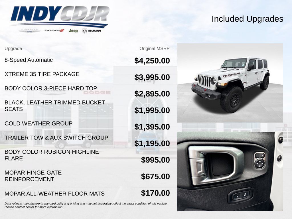 Used 2023 Jeep Wrangler Unlimited Rubicon w/ Xtreme 35 Tire Package AWD/4WD image 4