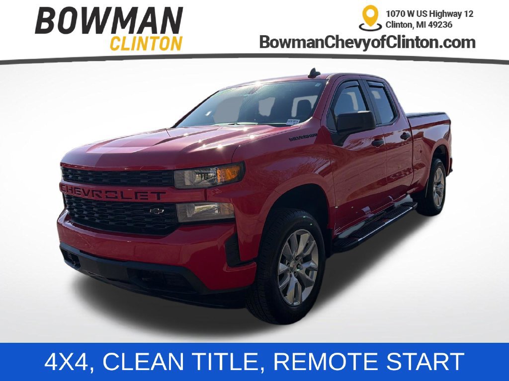 Used 2022 Chevrolet Silverado 1500 Custom w/ LPO, Dark Essentials Package AWD/4WD 360° Tour
