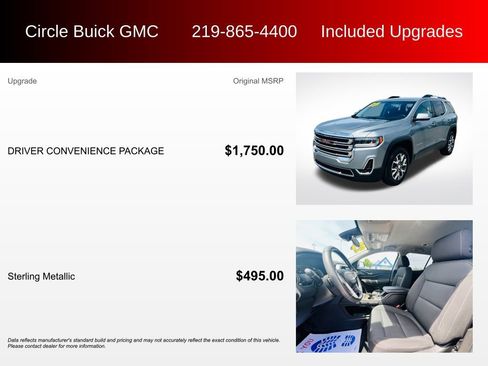 Used 2023 GMC Acadia SLE w/ Driver Convenience Package FWD image 3