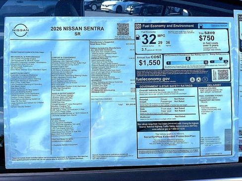 New 2026 Nissan Sentra SR image 14