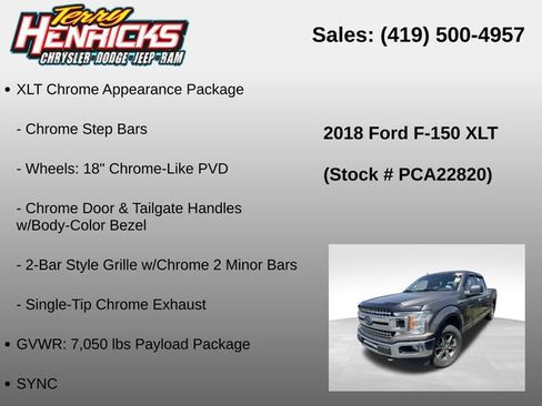 Used 2018 Ford F150 XLT w/ Equipment Group 302A Luxury AWD/4WD image 10