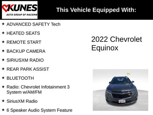 Used 2022 Chevrolet Equinox RS w/ LPO, Floor Liner Package AWD/4WD image 3