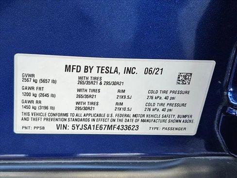 Used 2021 Tesla Model S Plaid AWD/4WD image 21