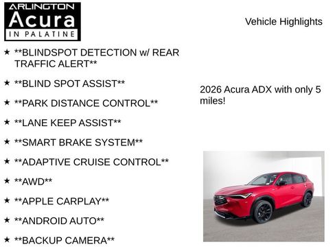 New 2026 Acura ADX A-Spec image 7