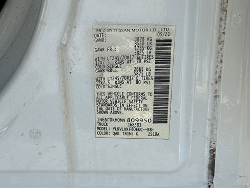 Used 2021 Nissan NV 1500 SV image 31