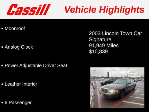 Used 2003 Lincoln Town Car Signature RWD image 3