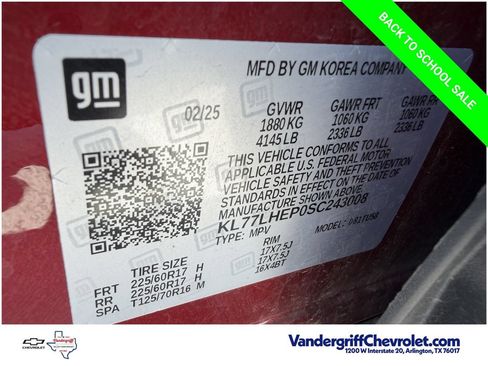 Used 2025 Chevrolet Trax LT w/ LT Convenience Package FWD image 27