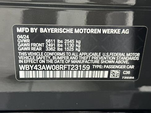 Certified 2024 BMW i4 eDrive35 w/ M Sport Package RWD image 19