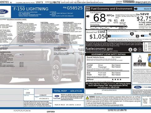 Used 2023 Ford F150 Lightning XLT image 49