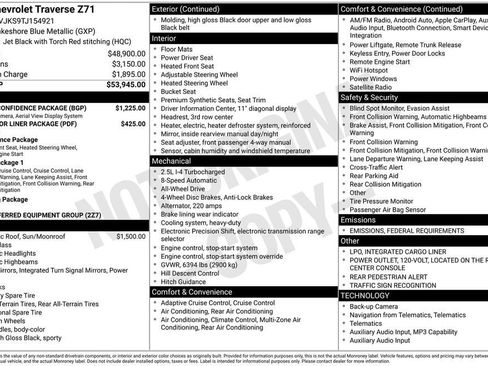 New 2026 Chevrolet Traverse Z71 w/ Driver Confidence Package image 5
