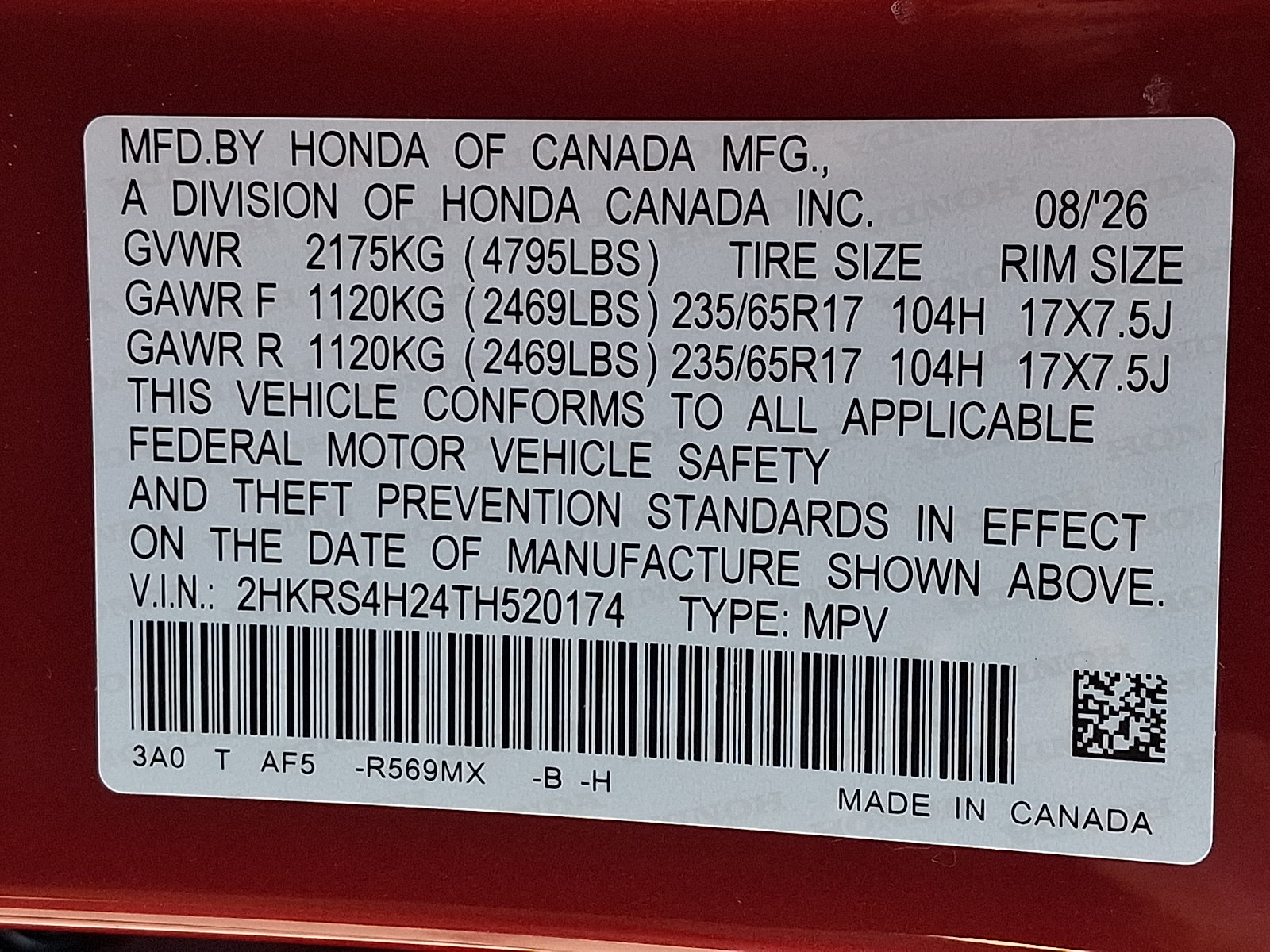 Certified 2026 Honda CR-V LX image 27