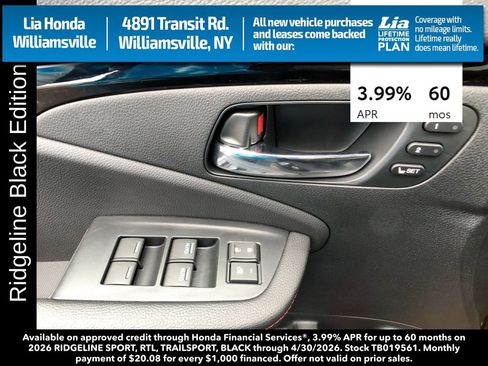 New 2026 Honda Ridgeline Black Edition image 16