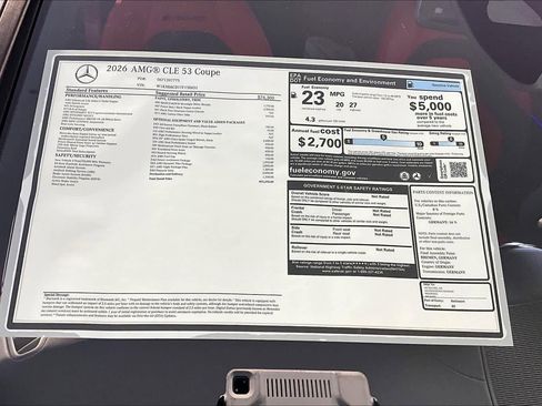New 2026 Mercedes-Benz CLE 53 AMG 4MATIC Coupe image 18