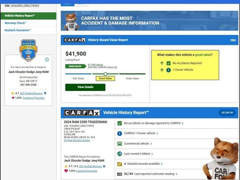 Used 2024 RAM 2500 Tradesman w/ Chrome Appearance Group image 12