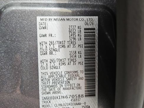 New 2026 Nissan Frontier PRO-4X AWD/4WD image 28