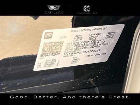 Certified 2026 Cadillac Escalade ESV Platinum Sport w/ LPO, ONYX Package image 37