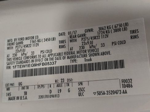 Used 2017 Ford F150 Limited w/ Trailer Tow Package image 33