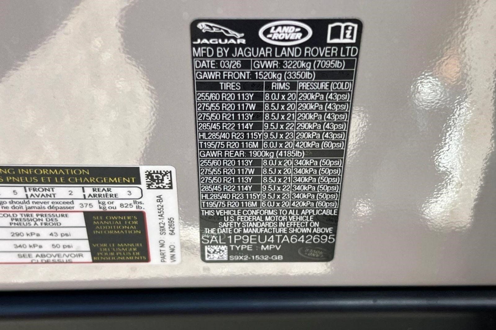 New 2026 Land Rover Range Rover Sport SE AWD/4WD image 21