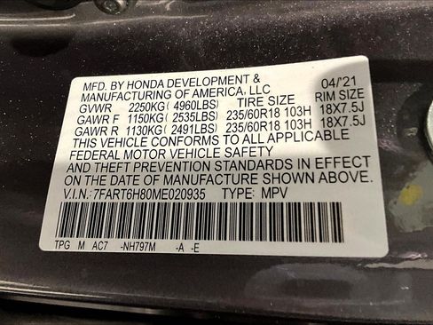 Used 2021 Honda CR-V EX-L image 19