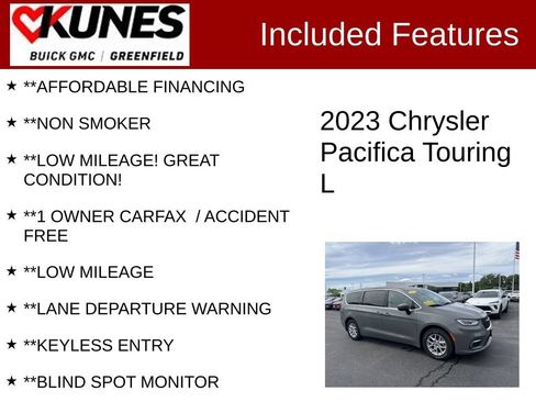 Used 2023 Chrysler Pacifica Touring-L FWD image 3