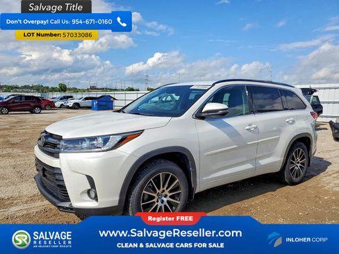 Used 2018 Toyota Highlander SE AWD/4WD image 1