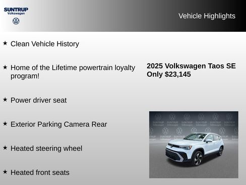Used 2025 Volkswagen Taos SE AWD/4WD image 7