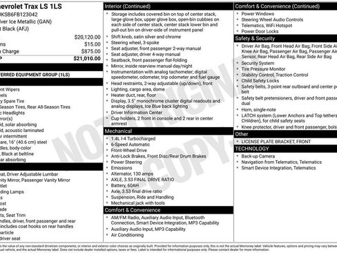 Used 2015 Chevrolet Trax LS FWD image 21