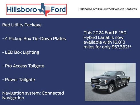 Used 2024 Ford F150 Lariat w/ Equipment Group 502A High image 13