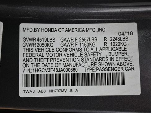 Used 2018 Honda Accord EX image 39