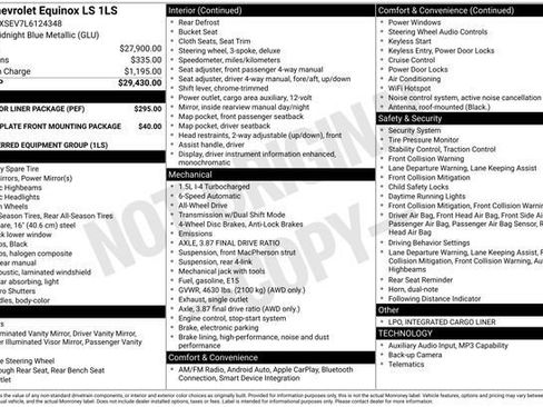 Used 2020 Chevrolet Equinox LS w/ LPO, Floor Liner Package image 3