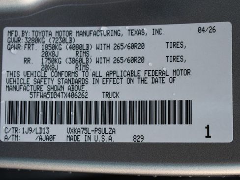 New 2026 Toyota Tundra Limited AWD/4WD image 15