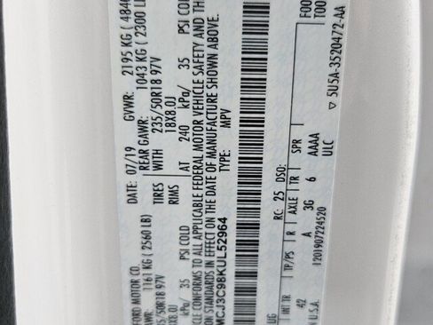 Used 2019 Lincoln MKC Reserve w/ MKC Technology Package image 36