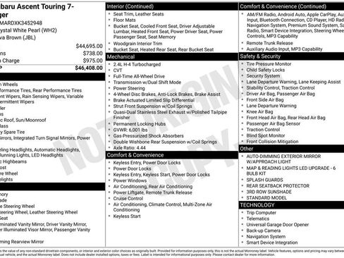 Used 2019 Subaru Ascent Touring image 37