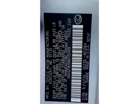 Used 2022 Lexus ES 350 F Sport image 60