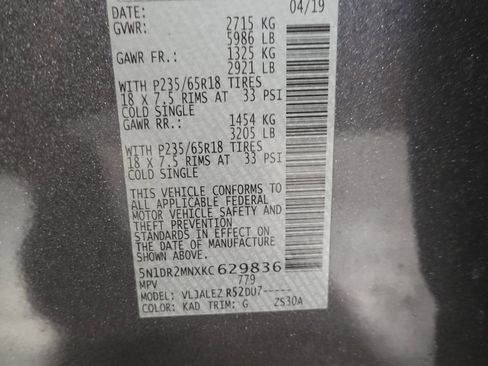 Used 2019 Nissan Pathfinder SV image 33