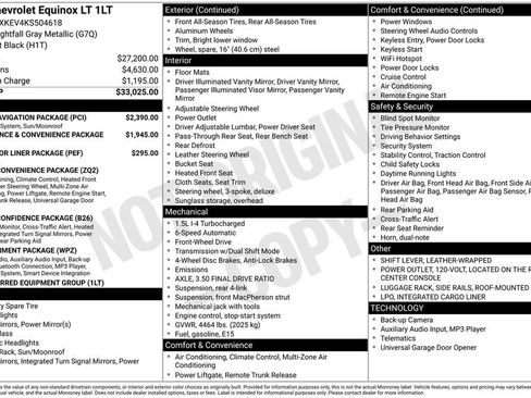 Certified 2019 Chevrolet Equinox LT w/ Sun & Navigation Package image 13
