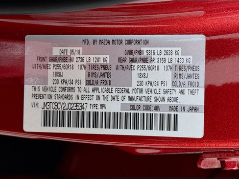 Used 2018 MAZDA CX-9 Touring w/ Touring Premium Package image 33