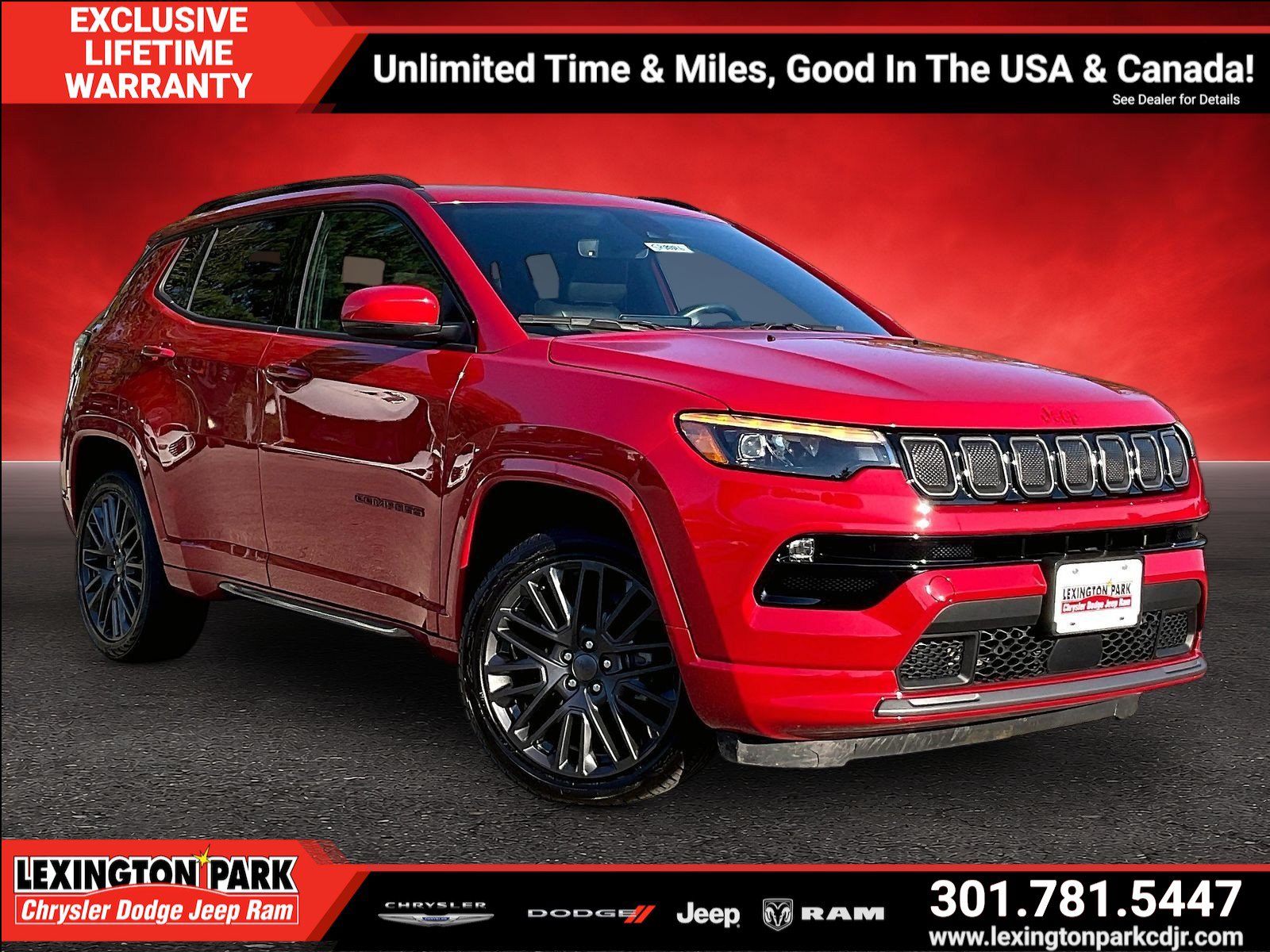 Used 2022 Jeep Compass Limited w/ (RED) Package AWD/4WD image 1