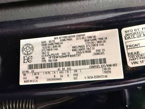 Used 2023 Ford F150 Tremor w/ Equipment Group 402A High AWD/4WD image 56
