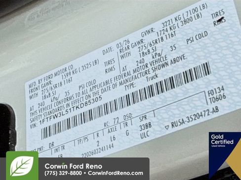 Certified 2026 Ford F150 XLT w/ Equipment Group 302A MID AWD/4WD image 35