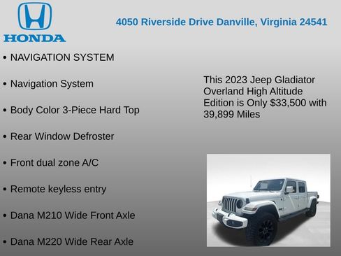 Used 2023 Jeep Gladiator Overland AWD/4WD image 25