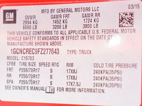 Used 2015 Chevrolet Silverado 1500 LT w/ LT Convenience Package image 43