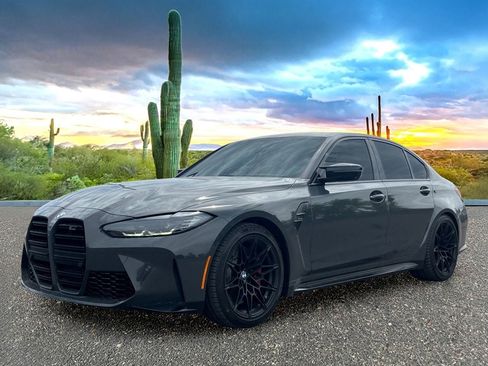 Used 2023 BMW M3 Competition w/ Parking Assistance Package RWD image 2