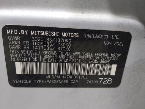 Used 2022 Mitsubishi Mirage LE image 33