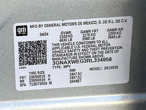 Used 2024 Chevrolet Equinox RS w/ LPO, Floor Liner Package image 30